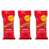 Blowtex Preservativo Sabor e Aroma Morango C/12 (Kit C/03)