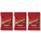 Blowtex Preservativo Sabor e Aroma Morango C/3 (Kit C/03)