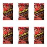 Blowtex Preservativo Sabor e Aroma Morango C/Chocolate C/3 (Kit C/06)