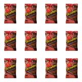 Blowtex Preservativo Sabor e Aroma Morango C/Chocolate C/3 (Kit C/12)