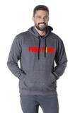 Blusa de Moletom Masculino com Capuz Bolso Canguru Chumbo Estampa Free Fire Vermelho - Suffix
