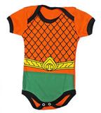 Body bebê Aquaman infantil Fantasia Heroi - Heróis