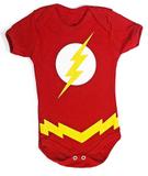 Body bebê The Flash Fantasia Roupa infantil Heroi M1 - Heróis