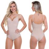 Body Modelador Sem Bojo pós-parto e Redutor de Medidas Bege - LP30049 - Estilo sedutor