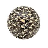 Bola de resina preta com desenho bege de peixe e passaro- 12 - Btc decor