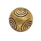 Bola decorativa de resina 9cm- dourada - Btc decor