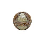 Bola decorativa de resina- bronze- 10 cm - Btc decor