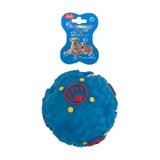Bola Dispenser Super Ball Com Som Para Cães - Azul - Tamanho G - Pet lider brasil