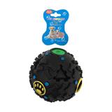 Bola Dispenser Super Ball Com Som Para Cães - Preta - Tamanho G - Pet lider brasil