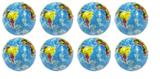 Bolas Fisioterapia Globo Mundo anti stress Western 24 unidades - Produto nacional