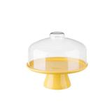 Boleira Cake Amarela Com Tampa 25 Cm - Coza