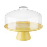 Boleira Cake Amarelo com Cúpula 32x32x27 - Coza