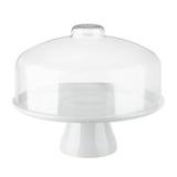 Boleira cake branca com tampa 32 cm - Coza