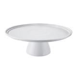 Boleira Cake Branco com Pedestal 32,5x32,5x11,6 - Coza