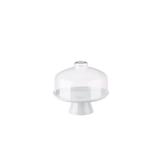 Boleira Cake com Cúpula 19,5 x 19,5 x 18 cm Branca - Coza - Brinox