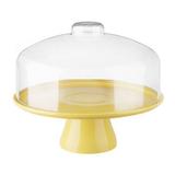 Boleira Com Tampa Cake Amarela 32Cm - Coza