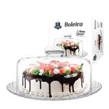 Boleira de vidro home special com tampa - Comercial gomes