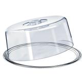 Boleira em Inox com Tampa de Acrílico Redonda Makinox - Mak-inox