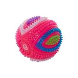 Bolinha Vinil Com Luz Pisca Pisca E Apito Cães Gatos - Home pet
