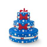 Bolo Fake de EVA para Festa Galinha Pintadinha - Festabox