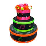 Bolo Fake para Festa Neon - Festabox