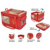 Bolsa Aerial Pet De Transporte De Avião Companhia Gol - Vermelha - São pet
