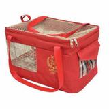 Bolsa Aerial Pet Vermelha Avião Cia Aérea Azul 43x31,5x20cm - São pet
