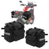 Bolsa Alforje Par Lateral Moto 19 Litros Universal em Nylon 600 Preto - J.a