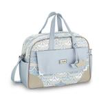 bolsa de maternidade menino fazendo arte azul nuvem coleção Fofura Barco