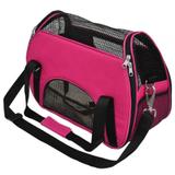 Bolsa de transporte para cães e gato atenas n2 são pet 48*25*36 rosa