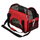 Bolsa de transporte para cães e gato atenas n2 são pet 48*25*36 vermelha
