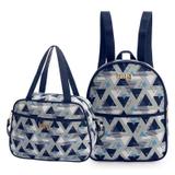 Bolsa e Mochila Maternidade Madri Azul Marinho - Hug