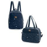 Bolsa e Mochila Maternidade Pop Star Azul - Hug