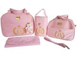 bolsa mala bebe de maternidade rosa - Clara baby