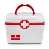 Bolsa maleta caixa organizadora primeiros socorros com bandeja removível, divisórias,alça e fecho de - Jacki design