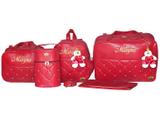 Bolsa Maternidade Bebe E Mamãe Realeza 5 peças Personalizada - Gaby mundo infantil