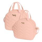 Bolsa maternidade Chevron rosa kit 02 peças bolsa G + bolsa M - Hug