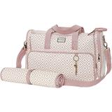 Bolsa Maternidade Geometric Rosê M 2 Peças - Batistela baby