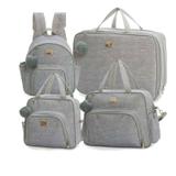 Bolsa Maternidade Kit 4 Peças Barcelona Mescla Hug