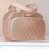 Bolsa Maternidade Menina Luxo Rosê M - Sônia enxovais