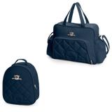 Bolsa Meu Ursinho Frasqueira Térmica Kit 2 Peças Hug Cor Azul Marinho - Hug bolsas
