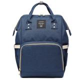 Bolsa Mochila Maternidade Azul Marinho - Lequeen