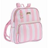Bolsa Mochila Maternidade Bebê Menino Luxo Elegance Rosa - Sônia enxovais