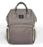 Bolsa Mochila Maternidade Land Cinza Escuro Térmica