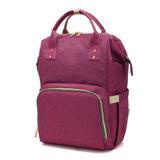 Bolsa Mochila Maternidade Mamãe Bebe Multifunção Impermeável Roxa - Eagle