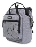 Bolsa Mochila Maternidade Mickey Mouse - Disney Cinza - BabyGo 42cm