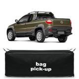 Bolsa Para Caçamba Pick-Up Strada Adventure 2011 a 2018 Preta 216 Litros Capacidade 30Kg - Top gear