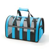 Bolsa Pet De Transporte De Avião Cachorro Gato Bordo - Azul - Fox e-pet