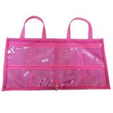 Bolsa porta esmaltes manicure rosa para 120 frascos com bolsos Grande - Meu tio que fez