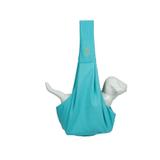 Bolsa Sling Pet Woof Classic Moletom Turquesa